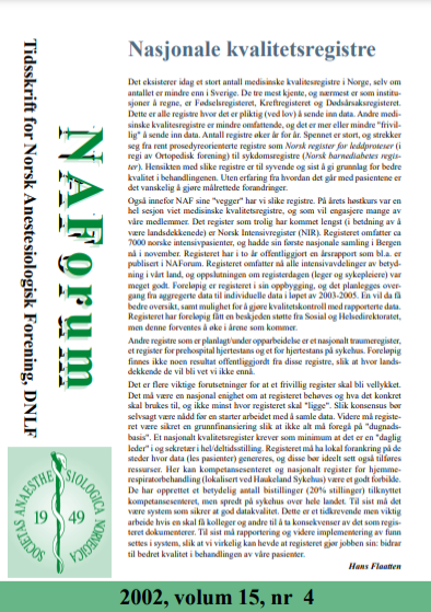 NAForum 15(4) 2002